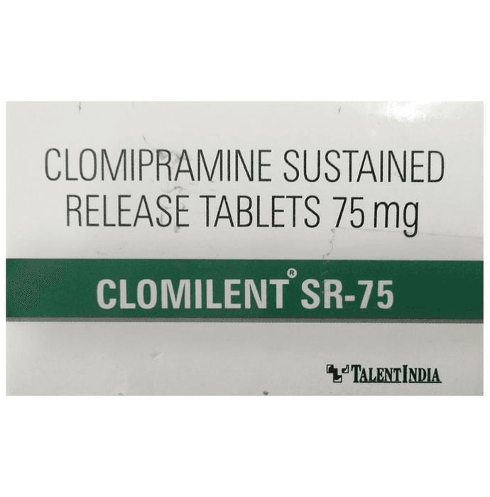 Clomilent SR 75 Tablet – Clomipramine (75mg) 75 mg by Talent India — photo 1 of 2