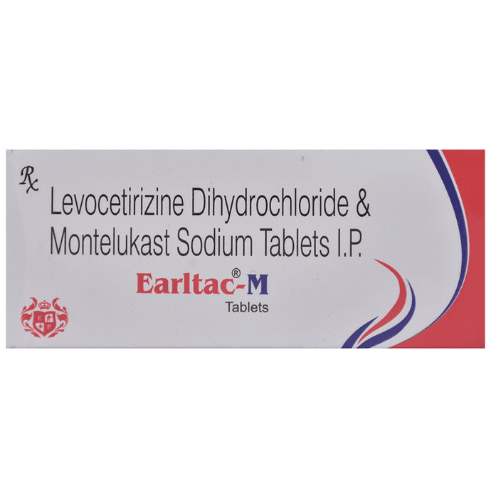 Earltac-M Tablet – Levocetirizine (5mg) by Earl Pharmaceuticals Private Limited — photo 1 of 5