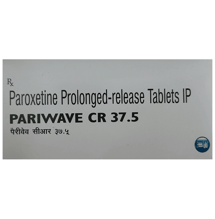 Pariwave CR 37.5 Tablet – Paroxetine (37.5mg) 37.5 mg by Brainwave Healthcare Pvt Ltd — photo 1 of 3