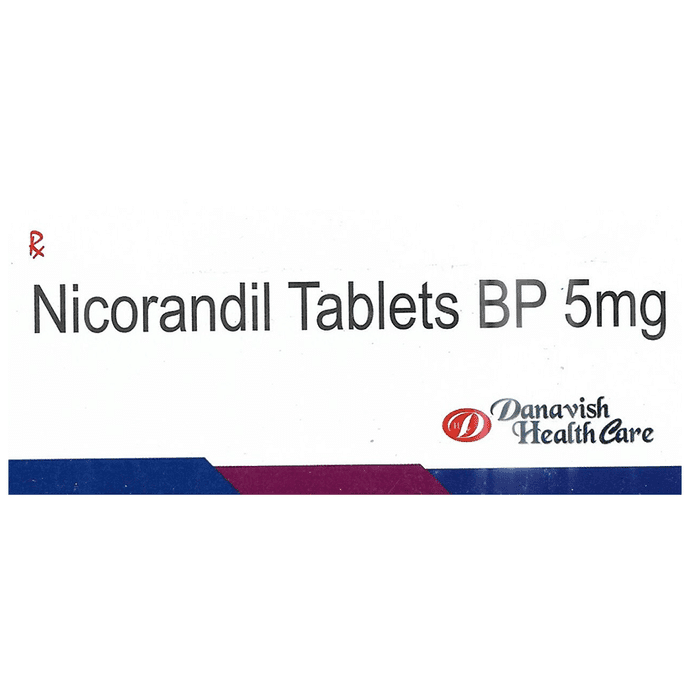 Danavish Nicorandil 5mg Tablet – Nicorandil (5mg) 5 mg by Danavish Healthcare — photo 1 of 3