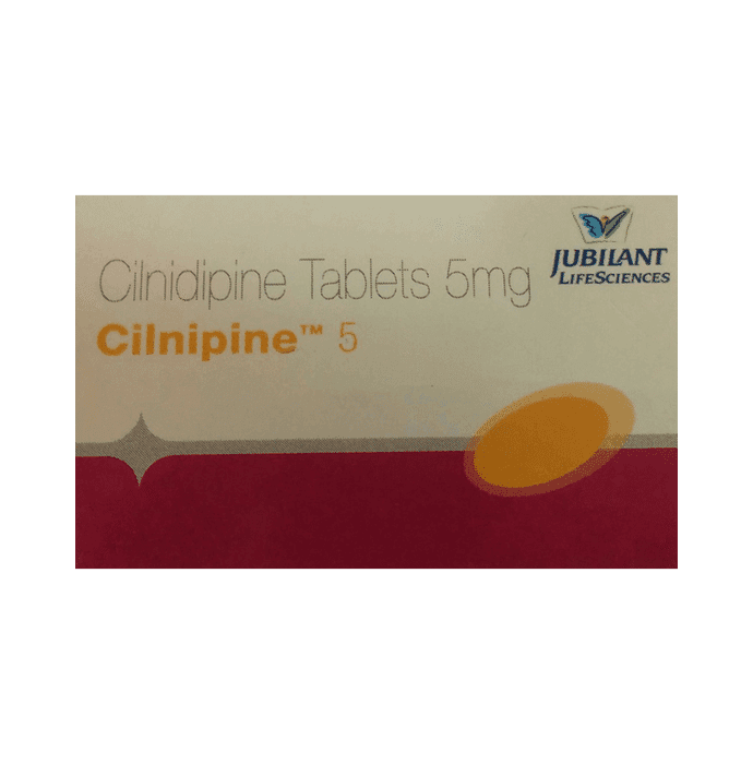 Cilnipine 5 Tablet – Cilnidipine (5mg) 5 mg by Jubilant Life Sciences — photo 1 of 3