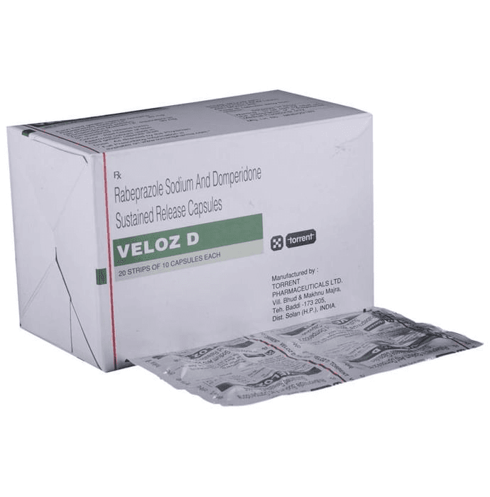 Veloz D Capsule SR – Domperidone (30mg) by Torrent Pharmaceuticals Ltd — photo 1 of 6