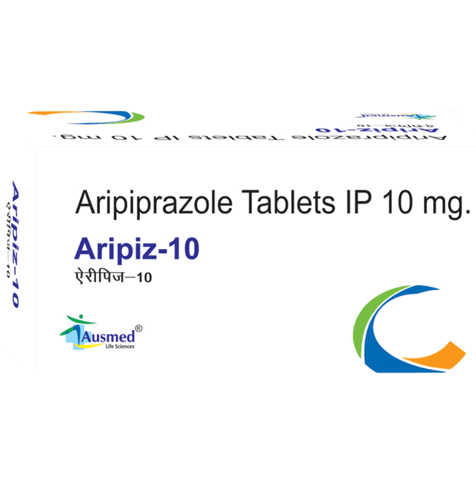 Aripiz 10 Tablet – Aripiprazole (10mg) 10 mg by Care Formulation Labs Pvt Ltd — photo 1 of 2