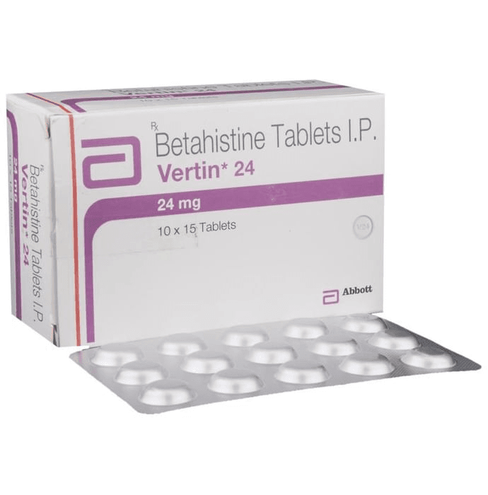 Vertin 24 Tablet – Betahistine (24mg) 24 mg by Abbott — photo 1 of 6