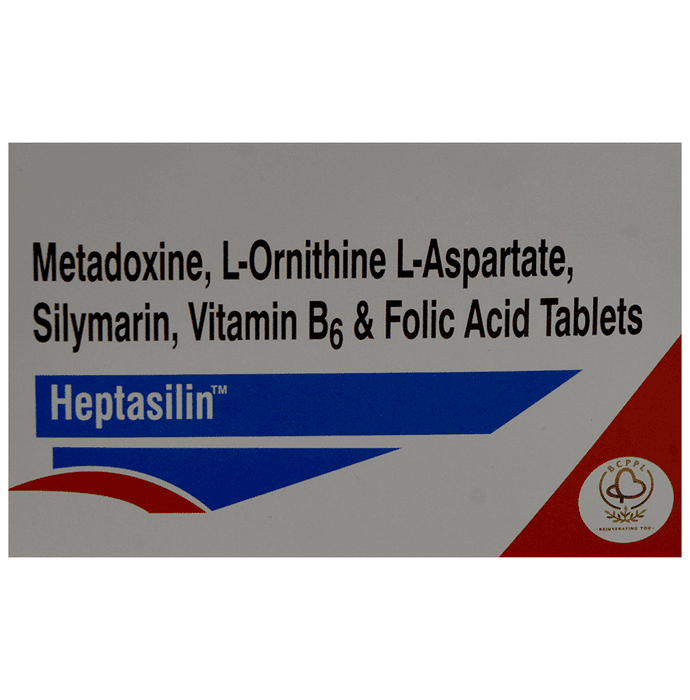 Heptasilin Tablet – Metadoxine (500mg) by Bhandaree Consumer Products Pvt Ltd — photo 1 of 5