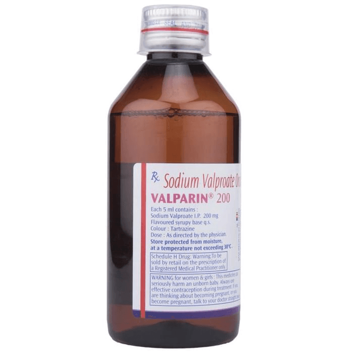 Valparin 200 Oral Solution Delicious Pineapple – Sodium Valproate (200mg/5ml) 200 mg by Sanofi India Ltd — photo 1 of 3