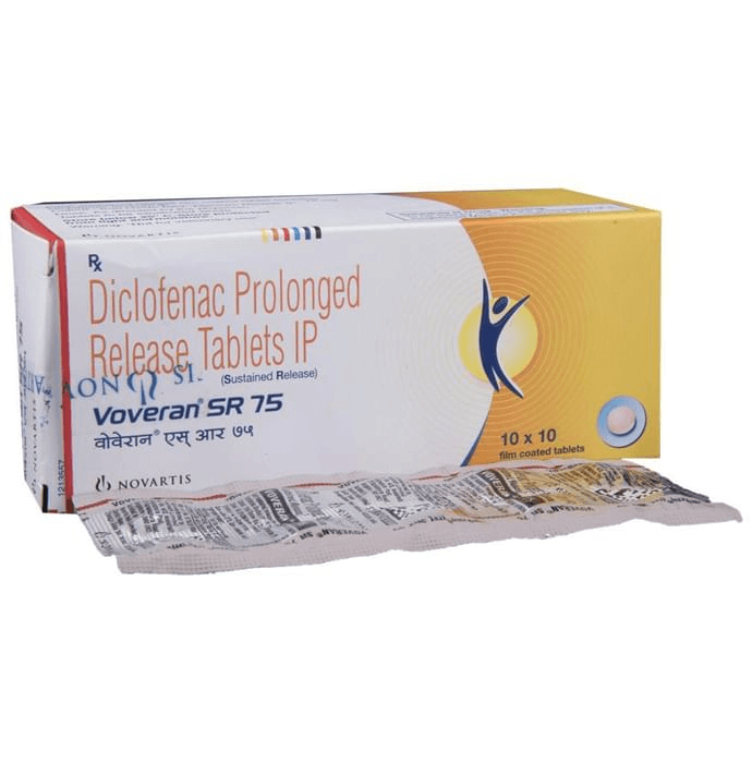 Voveran SR 75 Tablet – Diclofenac (75mg) 75 mg by Dr Reddy's Laboratories Ltd — photo 1 of 5