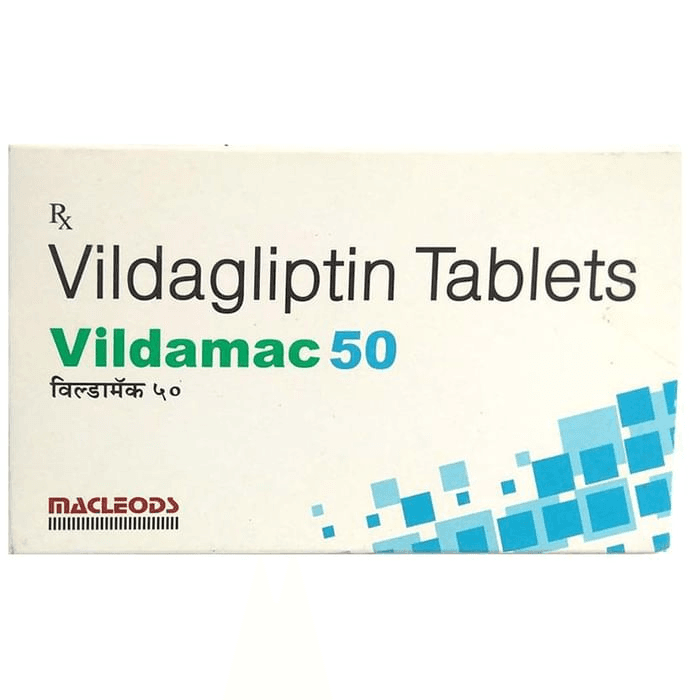 Vildamac 50 Tablet – 5199b193-6413-4d71-8c9e-9b902d005560 by Macleods Pharmaceuticals Pvt Ltd — photo 1 of 2