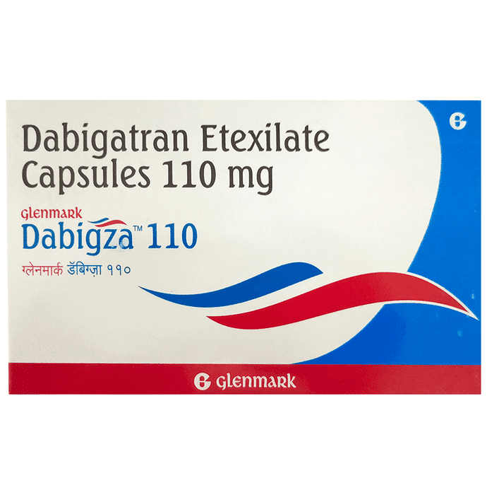 Dabigza 110 Capsule – Dabigatran Etexilate (110mg) 110 mg by Glenmark Pharmaceuticals Ltd — photo 1 of 5