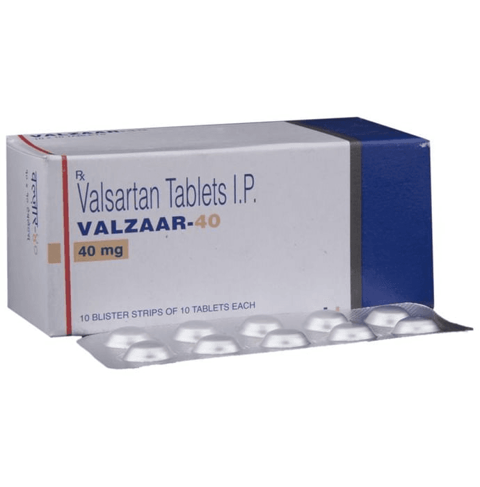 Valzaar 40 Tablet – Valsartan (40mg) 40 mg by Torrent Pharmaceuticals Ltd — photo 1 of 6