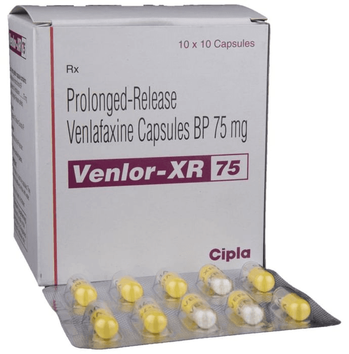 Venlor-XR 75 Capsule – Venlafaxine (75mg) 75 mg by Cipla Ltd — photo 1 of 6