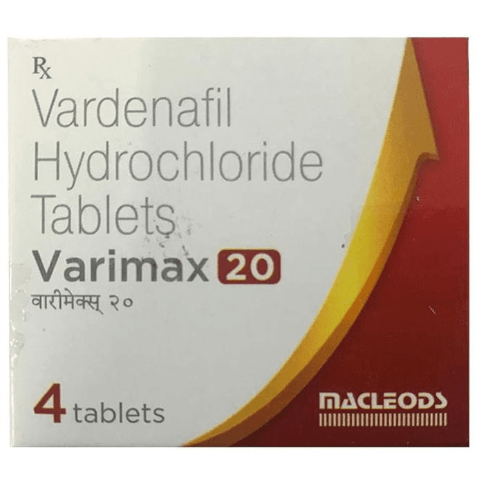 Varimax 20 Tablet – Vardenafil (20mg) 20 mg by Macleods Pharmaceuticals Pvt Ltd