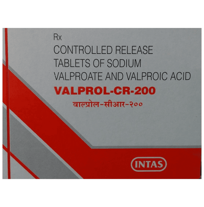 Valprol-CR 200 Tablet – Valprol-CR 200 Tablet by Intas Pharmaceuticals Ltd — photo 1 of 3
