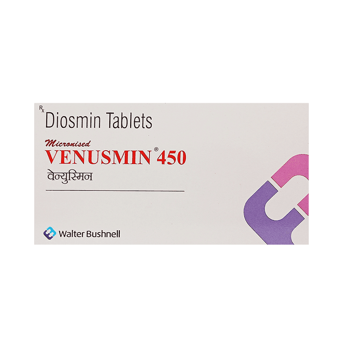 Venusmin 450 Tablet – Diosmin (450mg) 450 mg by Walter Bushnell — photo 1 of 2