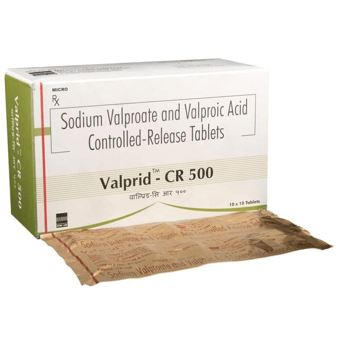 Valprid CR 500 Tablet – Valprid CR 500 Tablet by Micro Labs Ltd — photo 1 of 5