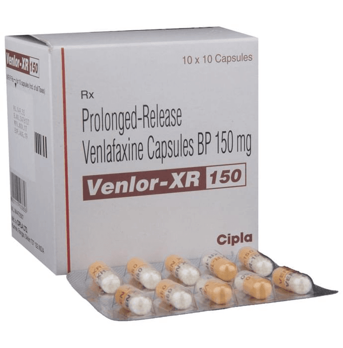 Venlor-XR 150 Capsule – Venlafaxine (150mg) 150 mg by Cipla Ltd — photo 1 of 6