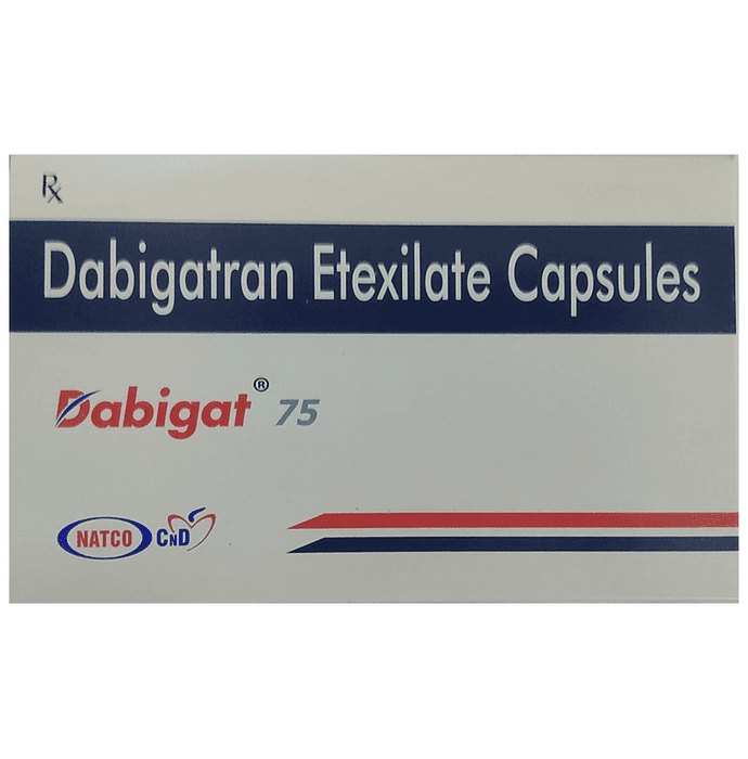 Dabigat 75 Capsule – Dabigatran Etexilate (75mg) 75 mg by Natco Pharma Ltd — photo 1 of 4