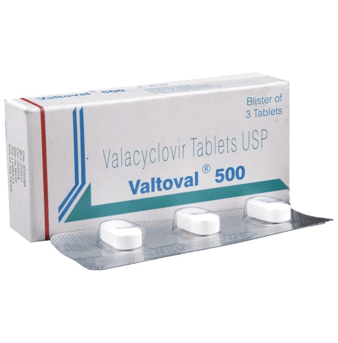Valtoval 500 Tablet – Valacyclovir (500mg) 500 mg by Sun Pharmaceutical Industries Ltd — photo 1 of 6