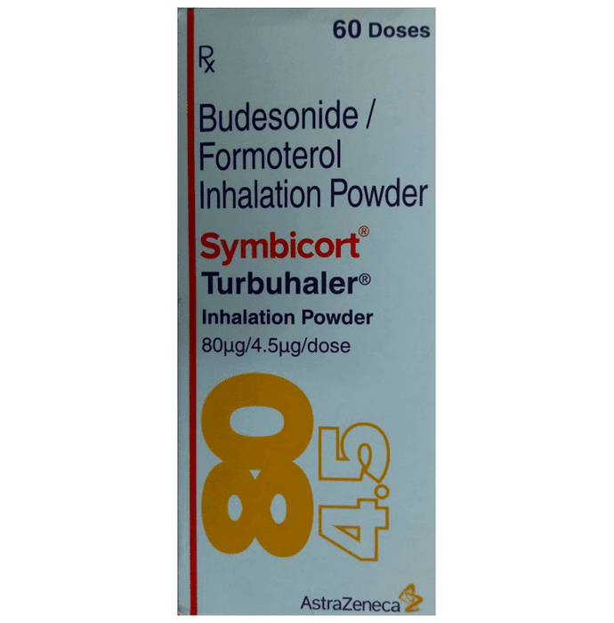 Symbicort 80mcg/4.5mcg Turbuhaler – Formoterol (4.5mcg) 80 mcg by AstraZeneca — photo 1 of 2
