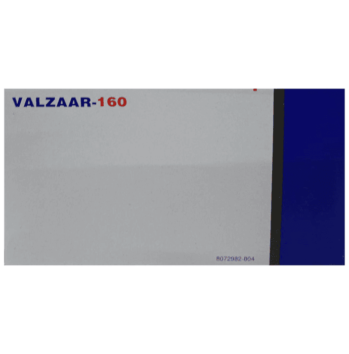 Valzaar 160 Tablet – Valsartan (160mg) 160 mg by Torrent Pharmaceuticals Ltd — photo 1 of 2