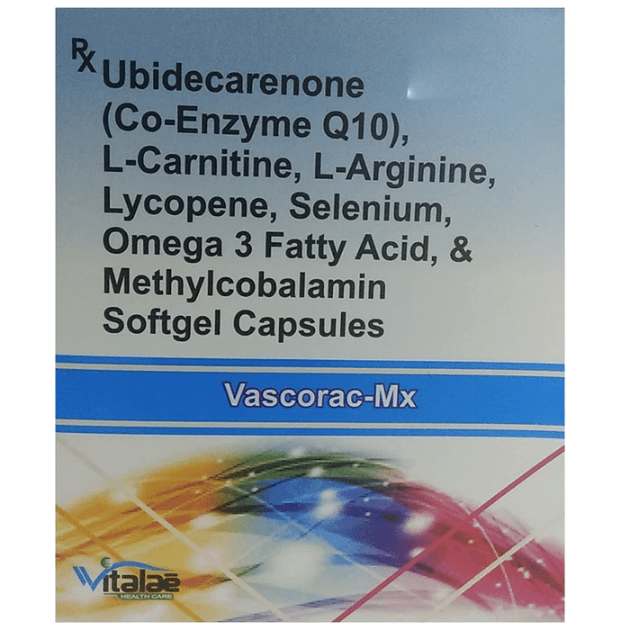 Vascorac-MX Softgel Capsule – 7e55f78a-bbd9-4ccc-a187-5b8b011f01dc by Vitalae Healthcare — photo 1 of 3