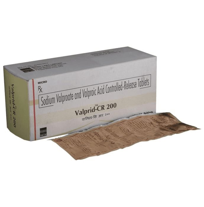 Valprid CR 200 Tablet – Valprid CR 200 Tablet by Micro Labs Ltd — photo 1 of 6