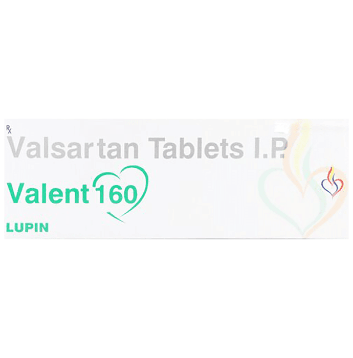 Valent 160 Tablet – Valsartan (160mg) 160 mg by Lupin Ltd — photo 1 of 3