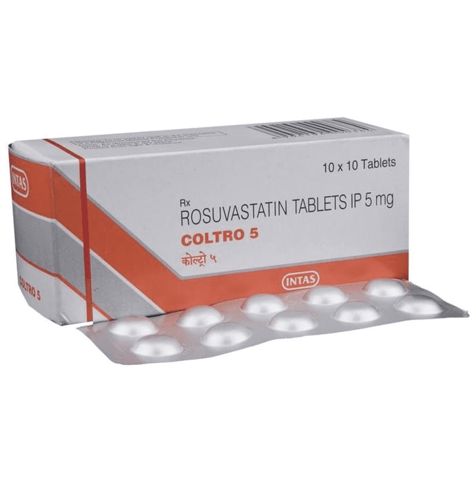 Coltro 5 Tablet – Rosuvastatin (5mg) 5 mg by Intas Pharmaceuticals Ltd — photo 1 of 6