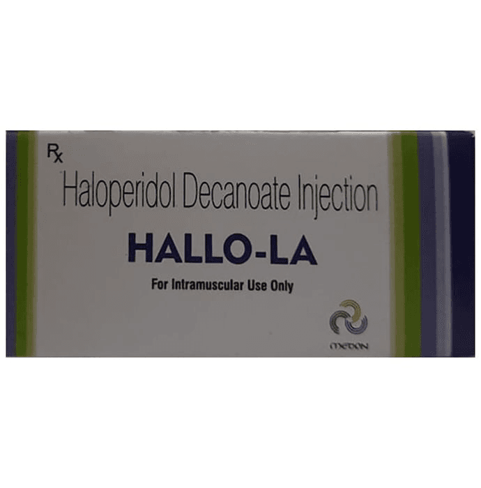 Hallo-LA Injection – Haloperidol Decanoate (50mg) by Medon Pharmaceuticals Pvt Ltd — photo 1 of 2