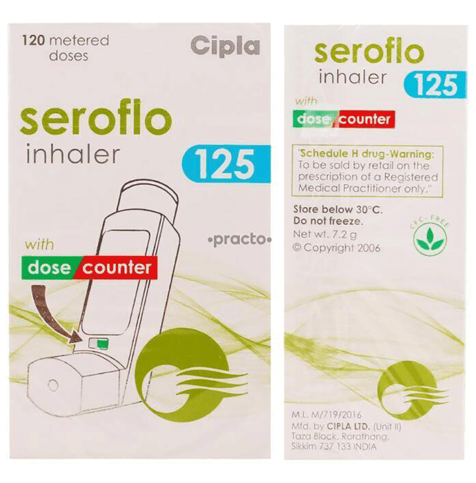 Seroflo Ecopack 125 Inhaler – Salmeterol (25mcg) 125 mg by Cipla Ltd — photo 1 of 2