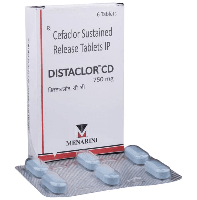 Distaclor CD 750mg Tablet – Cefaclor (750mg) 750 mg by Lupin Ltd — photo 1 of 6