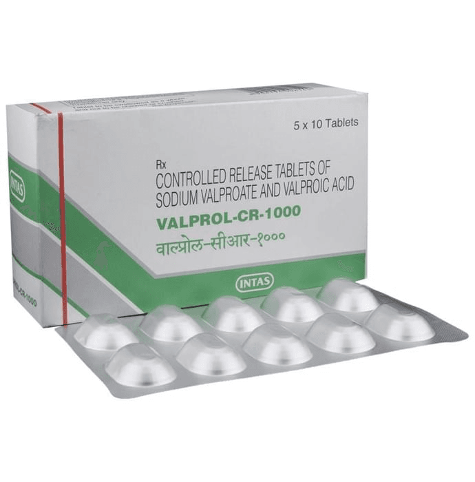 Valprol-CR 1000 Tablet – Valprol-CR 1000 Tablet by Intas Pharmaceuticals Ltd — photo 1 of 6