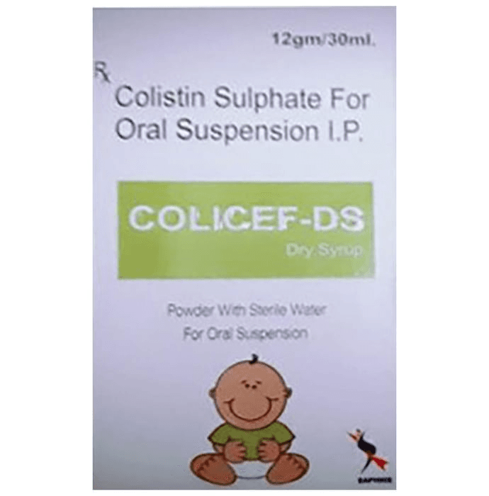 Colicef-DS Dry Syrup – Colistin Sulphate (25mg/5ml) by Saphnix Life Sciences
