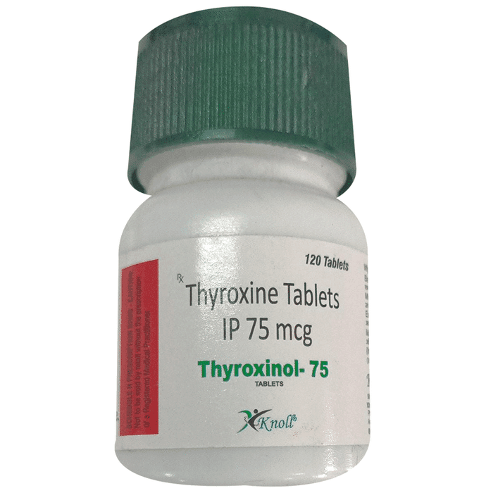 Thyroxinol 75 Tablet – 49c2c942-fd6f-4640-bb09-d84a755c48d9 by Knoll Pharmaceuticals Ltd — photo 1 of 2