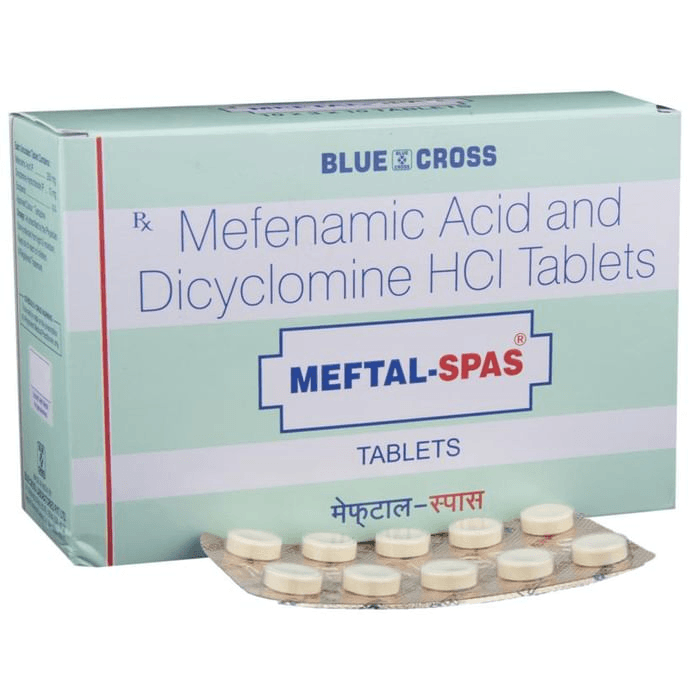 Meftal-Spas Tablet – Dicyclomine (10mg) by Blue Cross Laboratories Ltd — photo 1 of 6