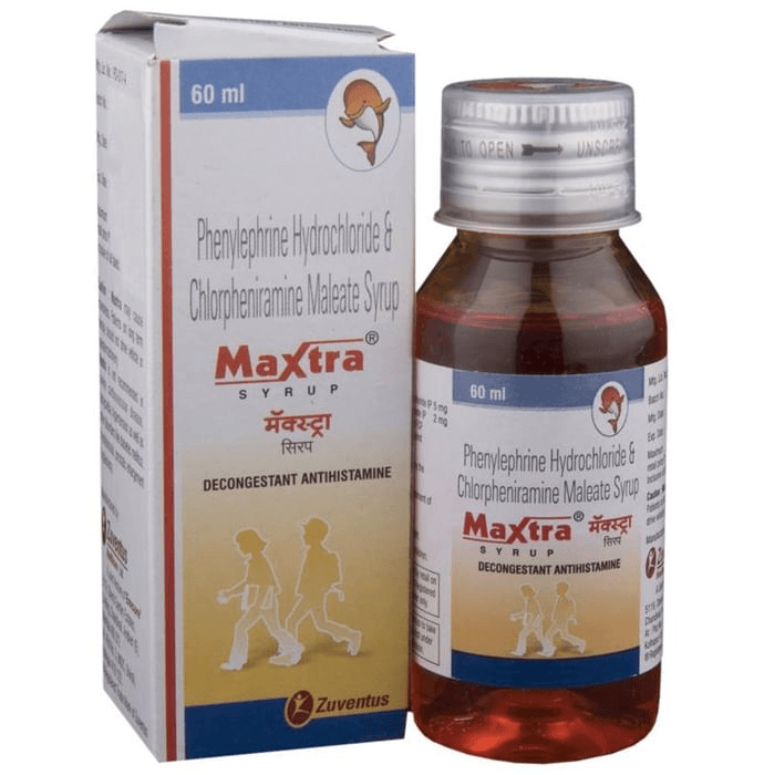 Maxtra Syrup – Chlorpheniramine Maleate (2mg/5ml) by Zuventus Healthcare Ltd — photo 1 of 5