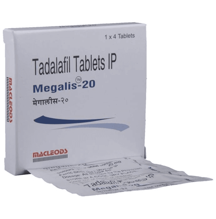 Megalis 20 Tablet – Tadalafil (20mg) 20 mg by Macleods Pharmaceuticals Pvt Ltd — photo 1 of 6