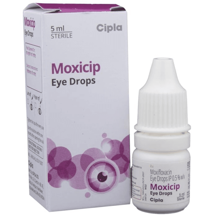 Moxicip Eye Drop – Moxifloxacin (0.5% w/v) by Cipla Ltd — photo 1 of 5