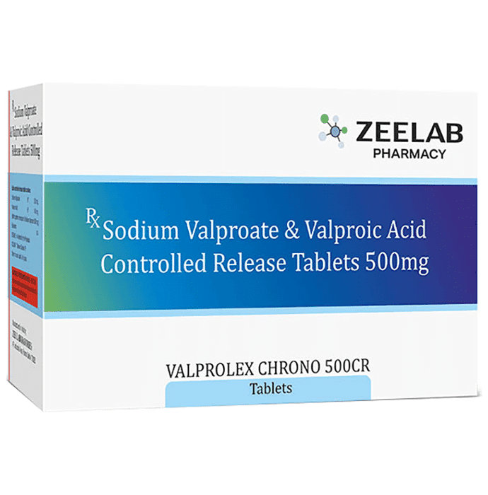 Valprolex Chrono 500 CR Tablet – Valprolex Chrono 500 CR Tablet by Zeelab Pharmacy Pvt Ltd — photo 1 of 3