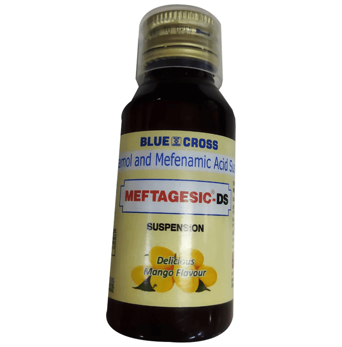 Meftagesic-DS Suspension – Mefenamic Acid (100mg/5ml) by Blue Cross Laboratories Ltd — photo 1 of 3