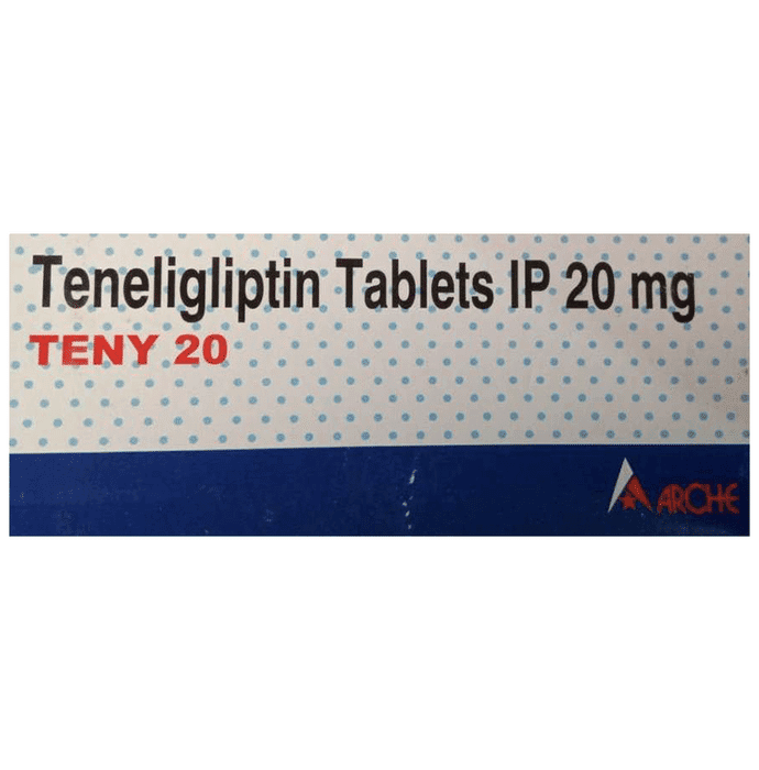 Teny 20 Tablet – Teneligliptin (20mg) 20 mg by Arche Medichem Pvt Ltd — photo 1 of 2