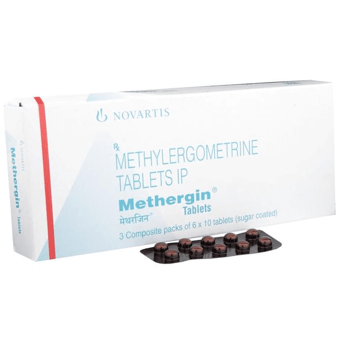 Methergin Tablet – Methylergometrine (0.125mg) by Dr Reddy's Laboratories Ltd — photo 1 of 6
