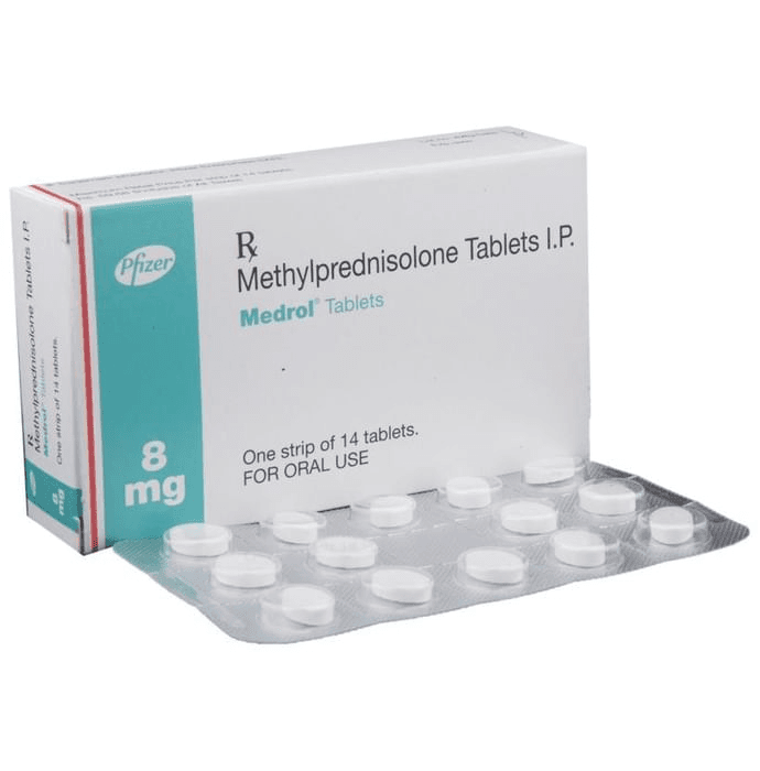 Medrol 8mg Tablet – Methylprednisolone (8mg) 8 mg by Pfizer Ltd — photo 1 of 6