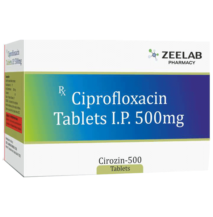 Cirozin 500 Tablet – fcc44bda-f5d0-45b0-9c22-d69c5869f828 by Zeelab Pharmacy Pvt Ltd — photo 1 of 3