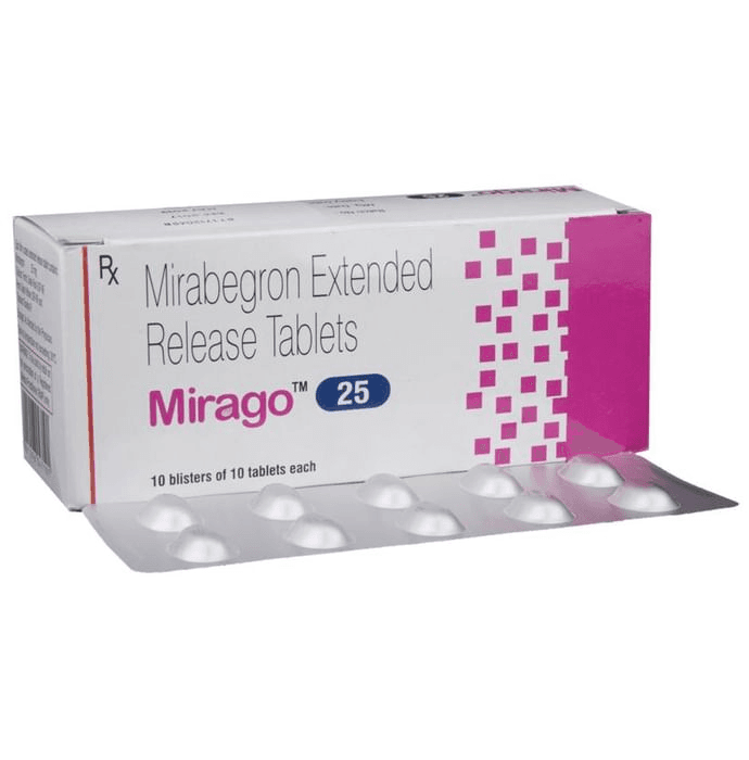 Mirago 25 Tablet ER – dd71dd99-5ef8-478b-9bfa-b8fb77f43b84 by Sun Pharmaceutical Industries Ltd — photo 1 of 6