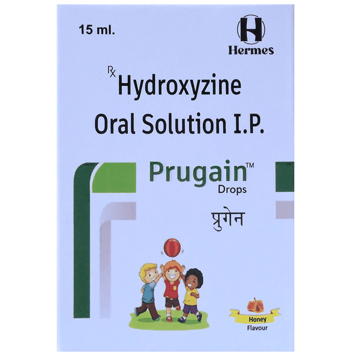 Prugain Drops Honey – Hydroxyzine (10mg/5ml) by Hermes Therapeutics Pvt Ltd.