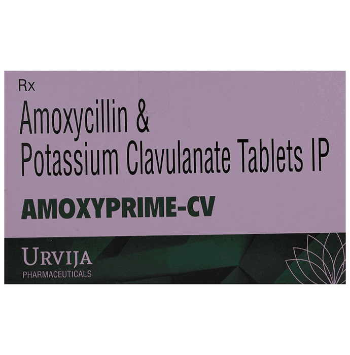 Amoxyprime-CV Tablet – Amoxycillin (500mg) by Urvija Pharmaceuticals — photo 1 of 3