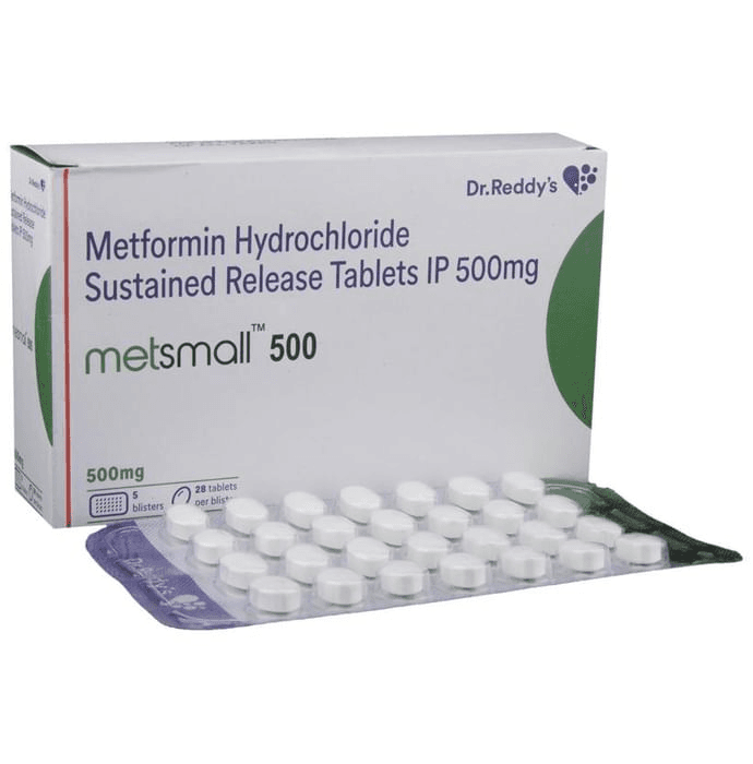 Metsmall 500 Tablet SR – Metformin (500mg) 500 mg by Dr Reddy's Laboratories Ltd — photo 1 of 6