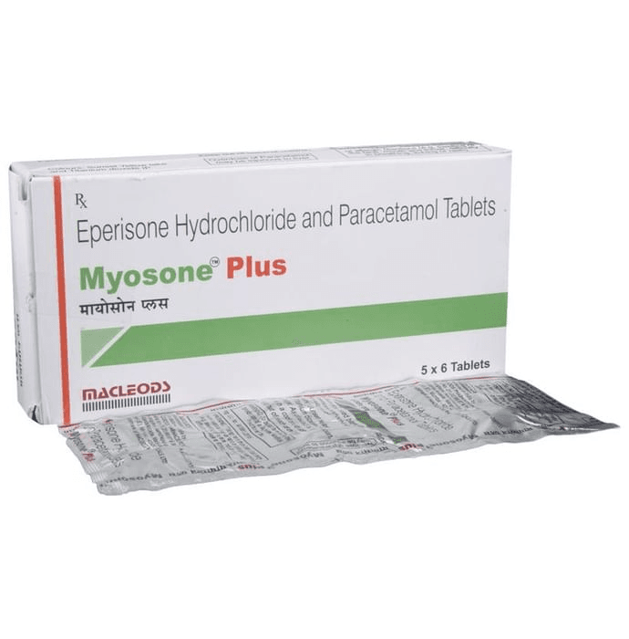 Myosone Plus Tablet – Eperisone (50mg) by Macleods Pharmaceuticals Pvt Ltd — photo 1 of 5