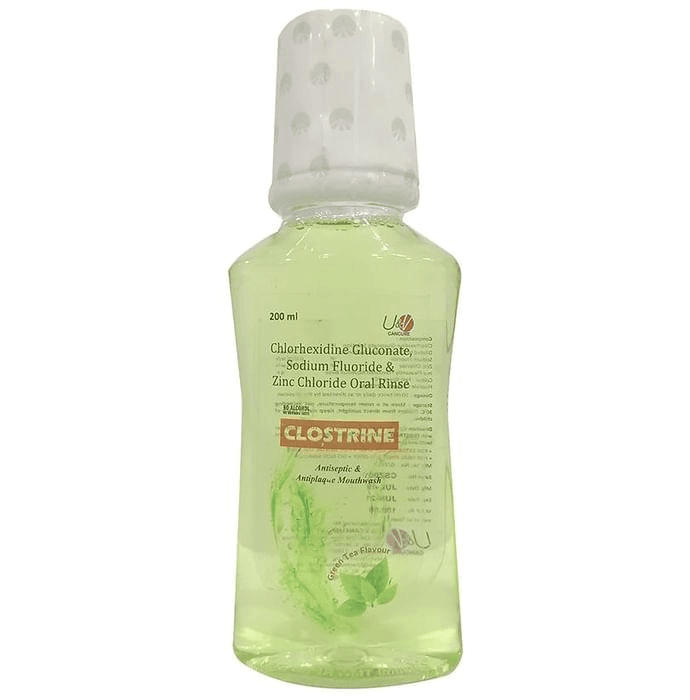 Clostrine Mouth Wash Green Tea – a144c83e-506f-4980-98f3-a33099f6c376 by U & V Cancure Pvt. Ltd. — photo 1 of 2